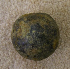 Cannon Ball found near Halsbury